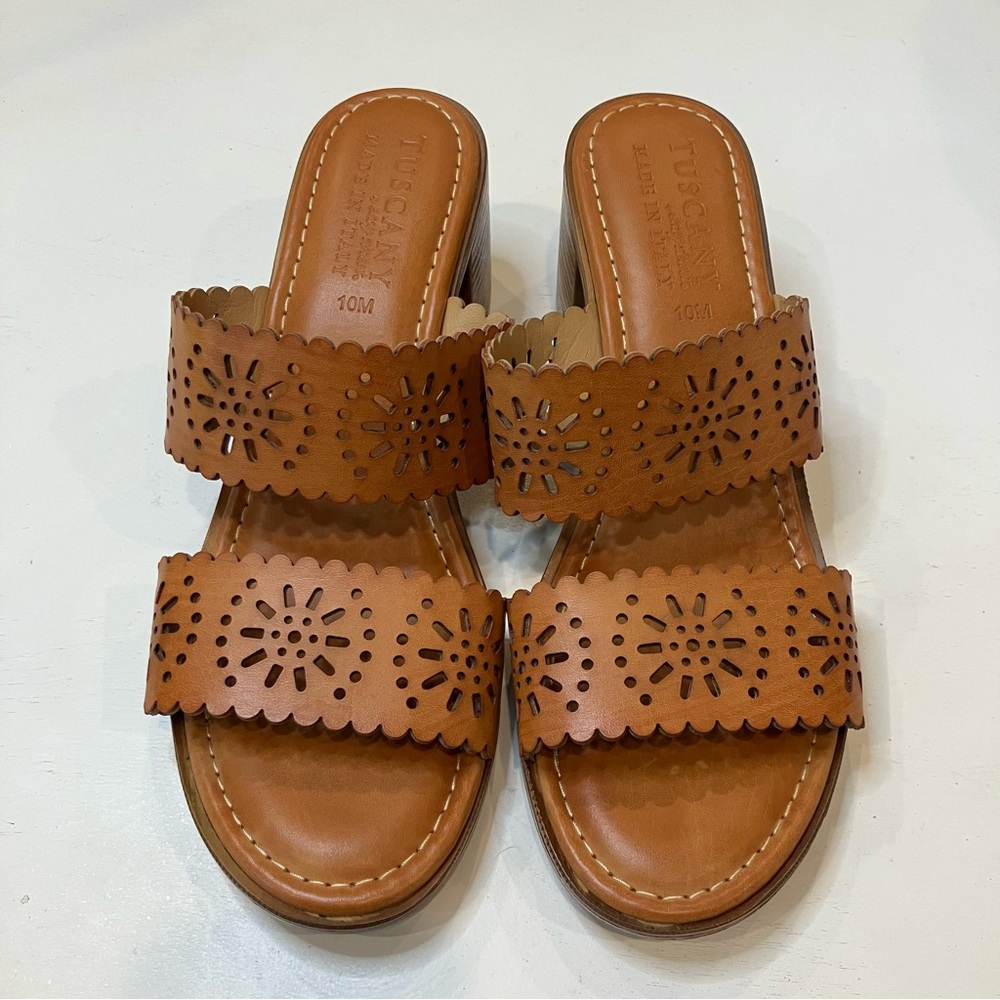 Tuscany | Easy Street Brown Leather Sandals